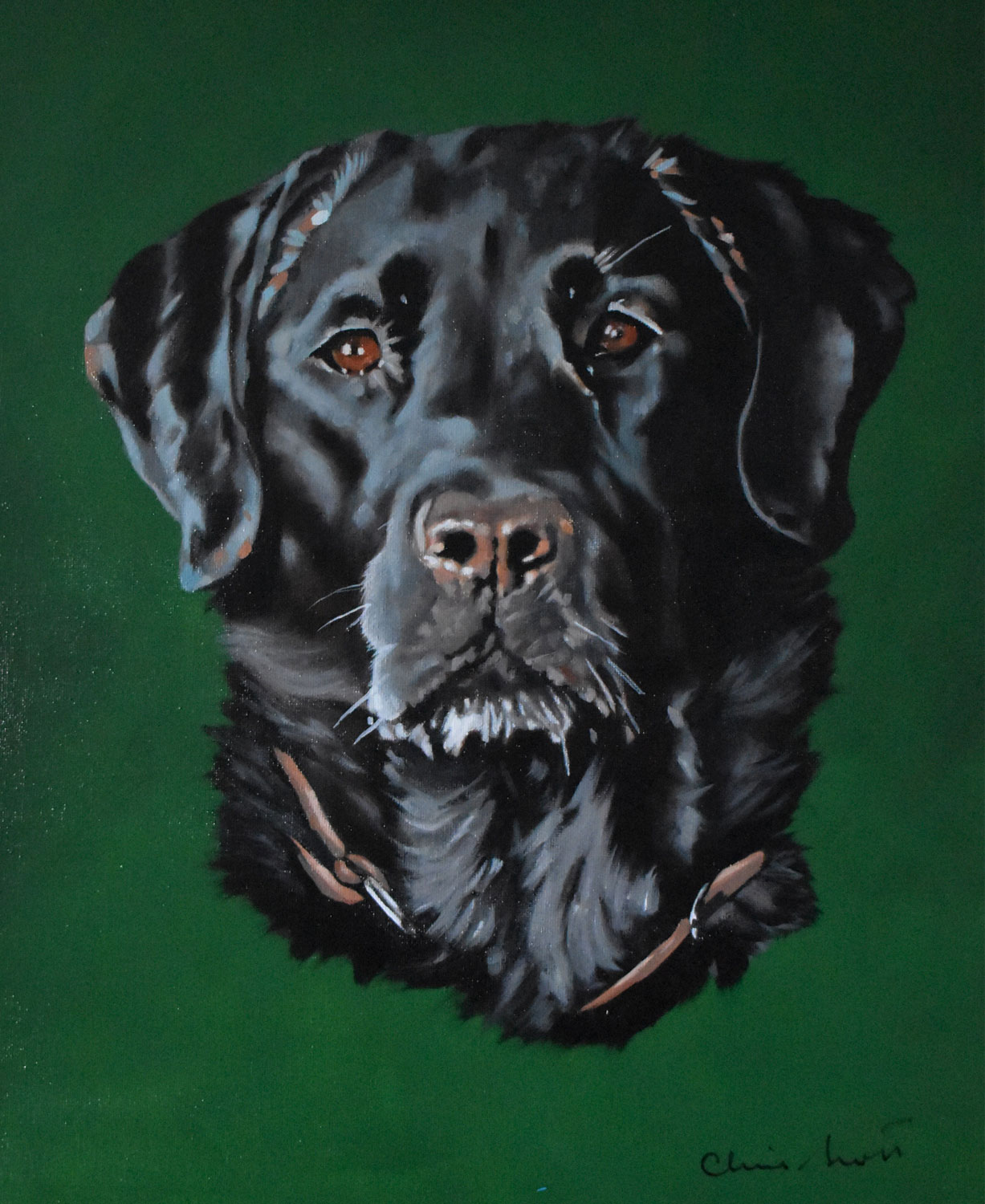 pet portraits painted from photographs - Ella